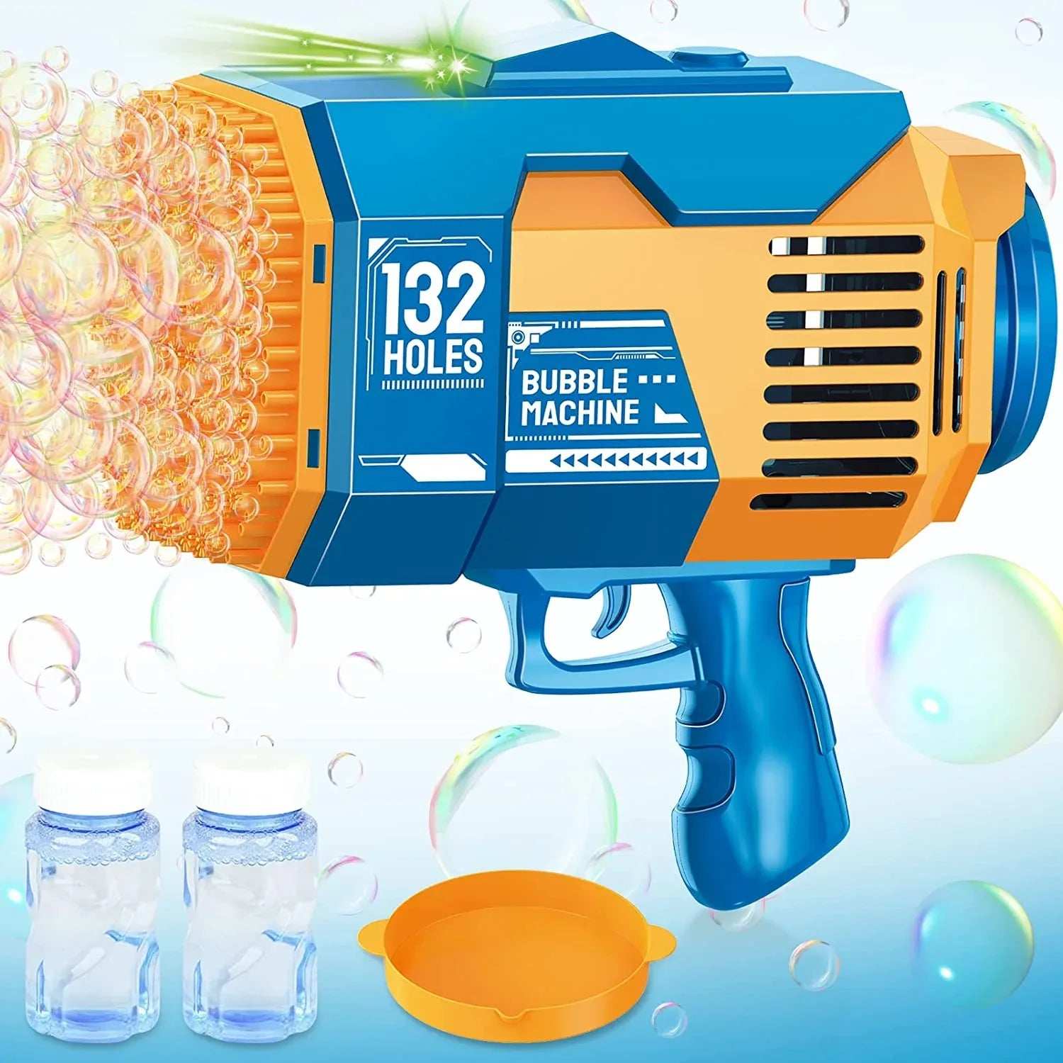 Bazooka Magic Light Bubble Machine 132 Hole - Blue for kids in Kuwait